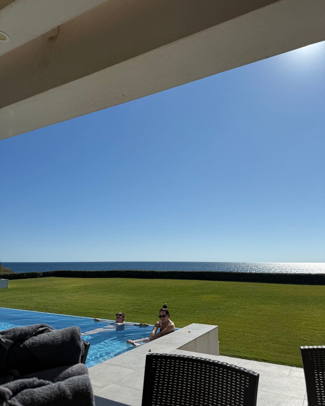 Photography Lessons from Day 1 of the Corfu, Greece Retreat – women dipping into the Ionian Sea together